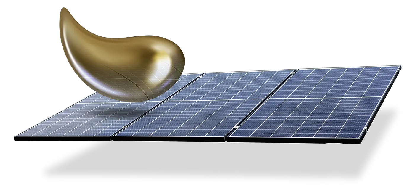 solar panel with silver paste